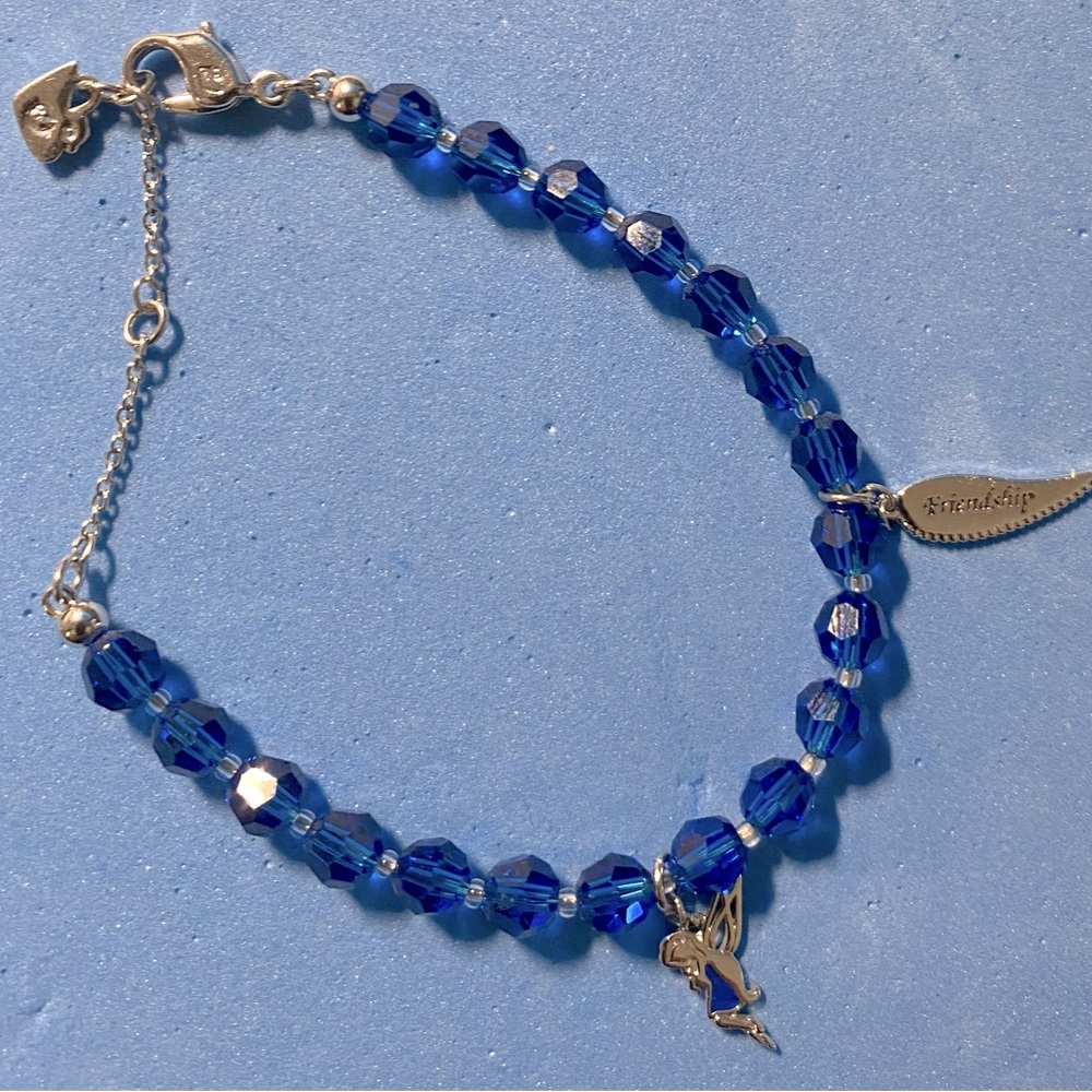 Swarovski Tinker Bell blue friendship bracelet